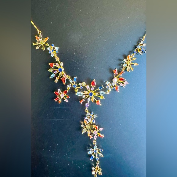 Kate Spade Firework Floral Statement Necklace and Statement Earrings - Picture 2 of 4